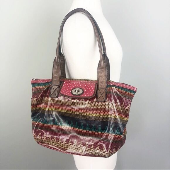 FOSSIL | Key-Per Shoulder Bag Multicolor Purse - Picture 1 of 8